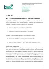 Publication cover - TASC Brief Budgetary Oversight Committee June 2018