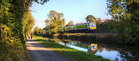 Train in countryside