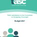 TASC Submission to the Committee on Budgetary Oversight Budget 2021