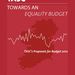 Publication cover - Towards and Equality Budget