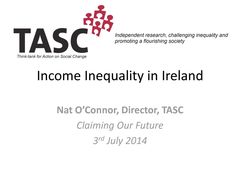 Publication cover - TASC Income Inequality in Ireland COF July 2014