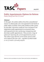 Publication cover - TASCPublicAppointments