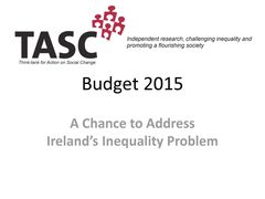 Publication cover - TASC Budget 2015 briefing 08102014