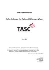 Publication cover - TASC Submission to Low Pay Commission
