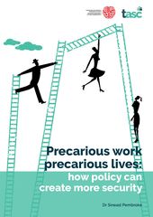 Publication cover - Precarious Work Precarious Lives: How Policy Can Create More Security